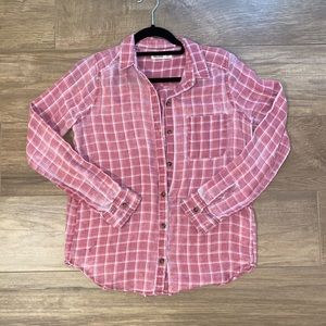 Pink Hollister Flannel